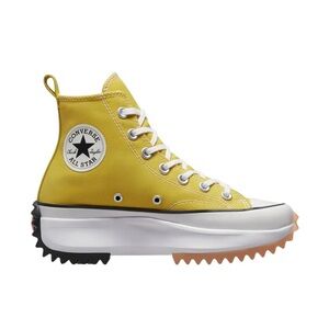 Converse yellow run star hike platform Hi lace up sneakers